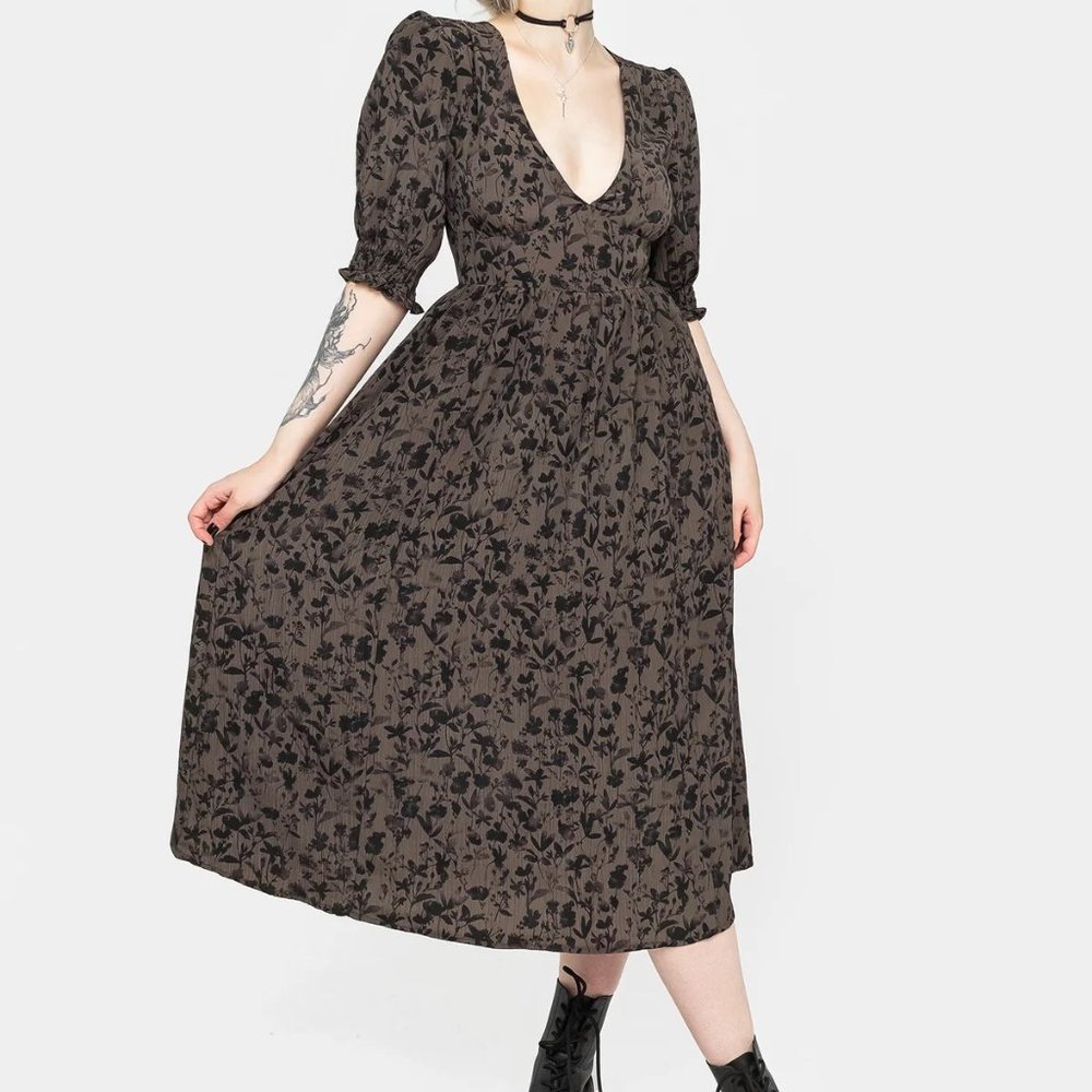 Disturbia Floromancy Midi Dress